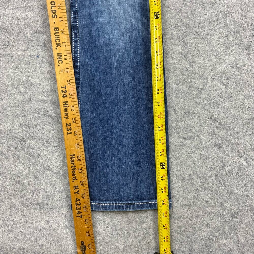 Miss Me Women's Straight Leg Jeans in Medium Blue Wash - Picture 13 of 16